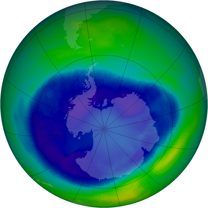 Ozone Map 2000-08-30